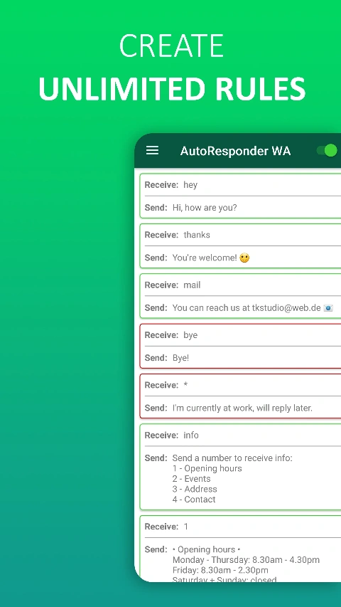 AutoResponder para WA (MOD, Premium Unlock) *** autoresponder for wa premium