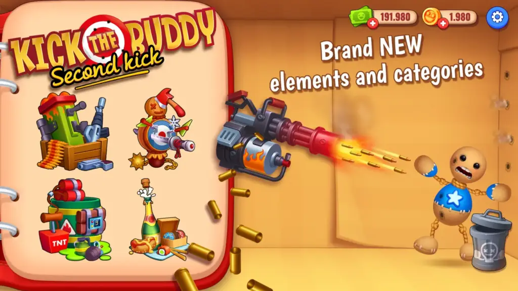 Kick The Buddy Second Kick Tudo Desbloqueado