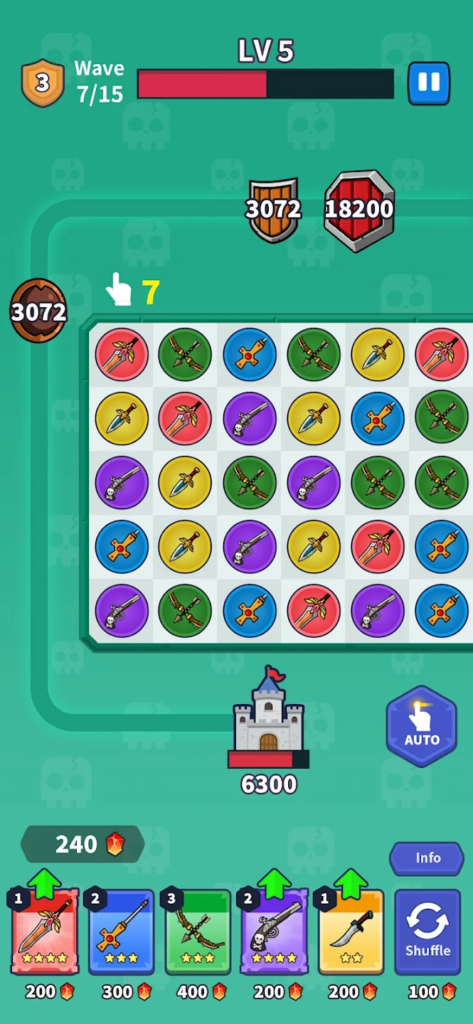 Match War Puzzle and Defense Apk Mod