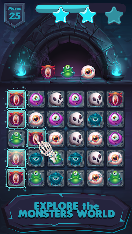 Crazy Monster Match 3 Games Apk Mod Download