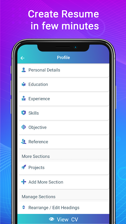 Curriculum Vitae App