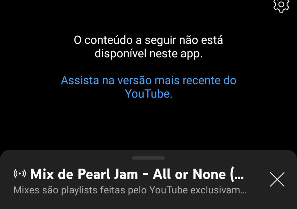 youtube vanced o conteúdo não está disponível