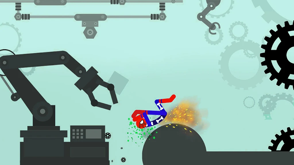 Stick Dismounting Real Physic Android Apk Mod