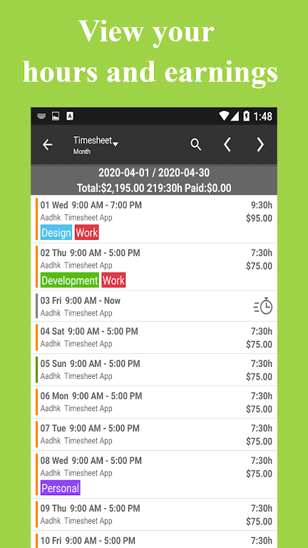 Timesheet Apk Mod