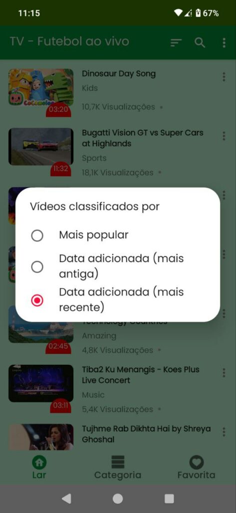 TV - Futebol ao vivo Apk Download