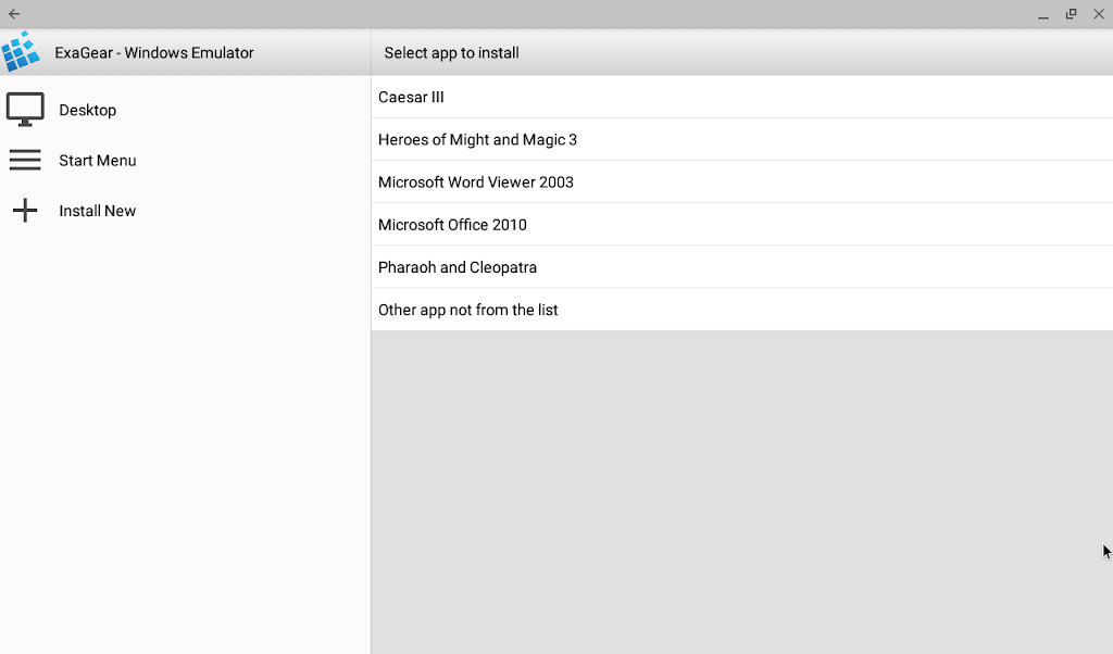 Windows Emulator