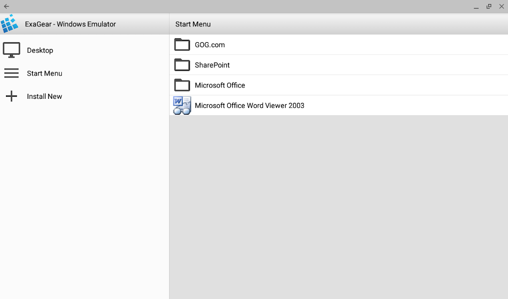 ExaGear - Windows Emulator