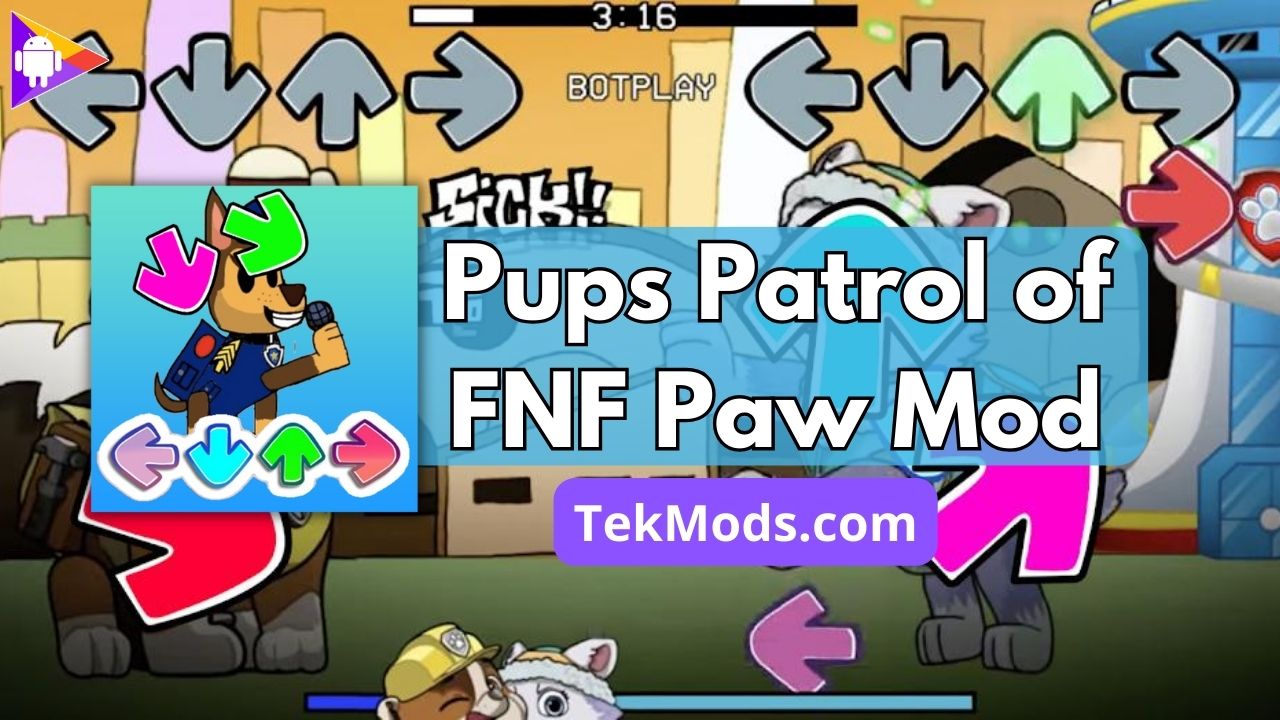 Pups Patrol Of FNF Paw Mod