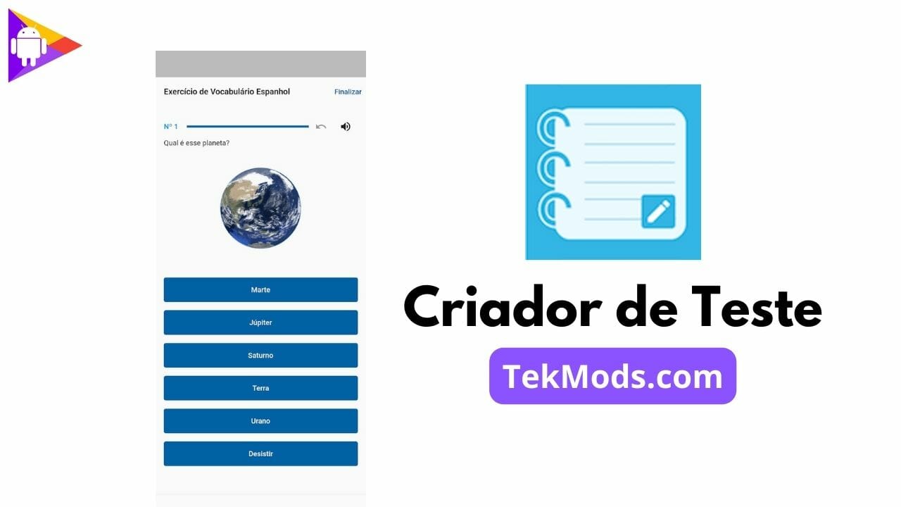 Criador de Teste