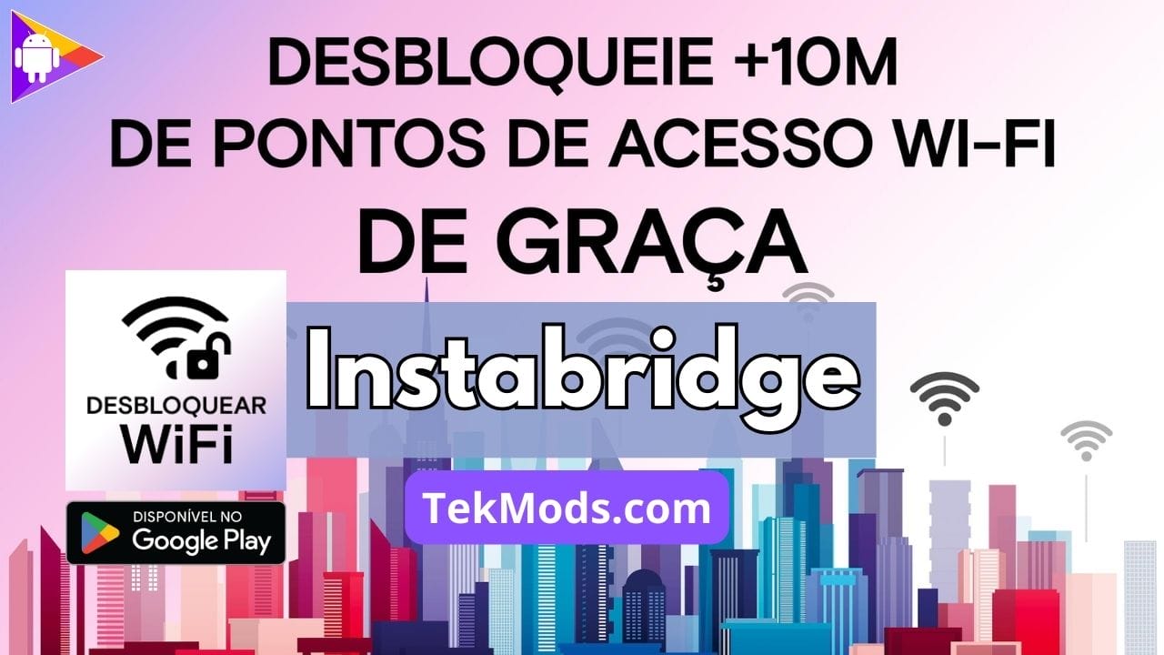 Mapa senhas WiFi Instabridge