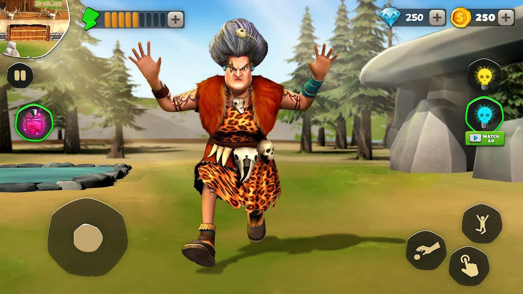 Scary Teacher Stone Age Mod