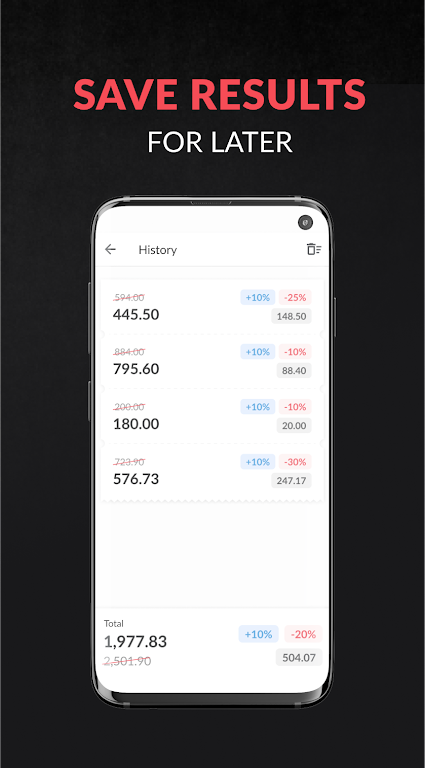 Discount and tax percentage ca Mod Apk Download
