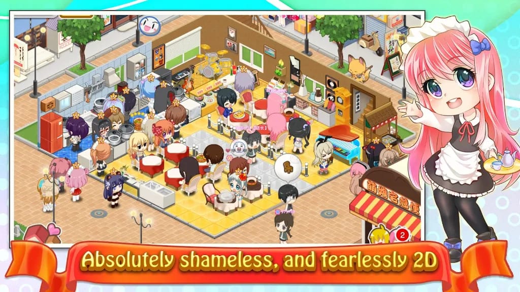 Download Game Moe Girl Cafe 2 Mod Apk
