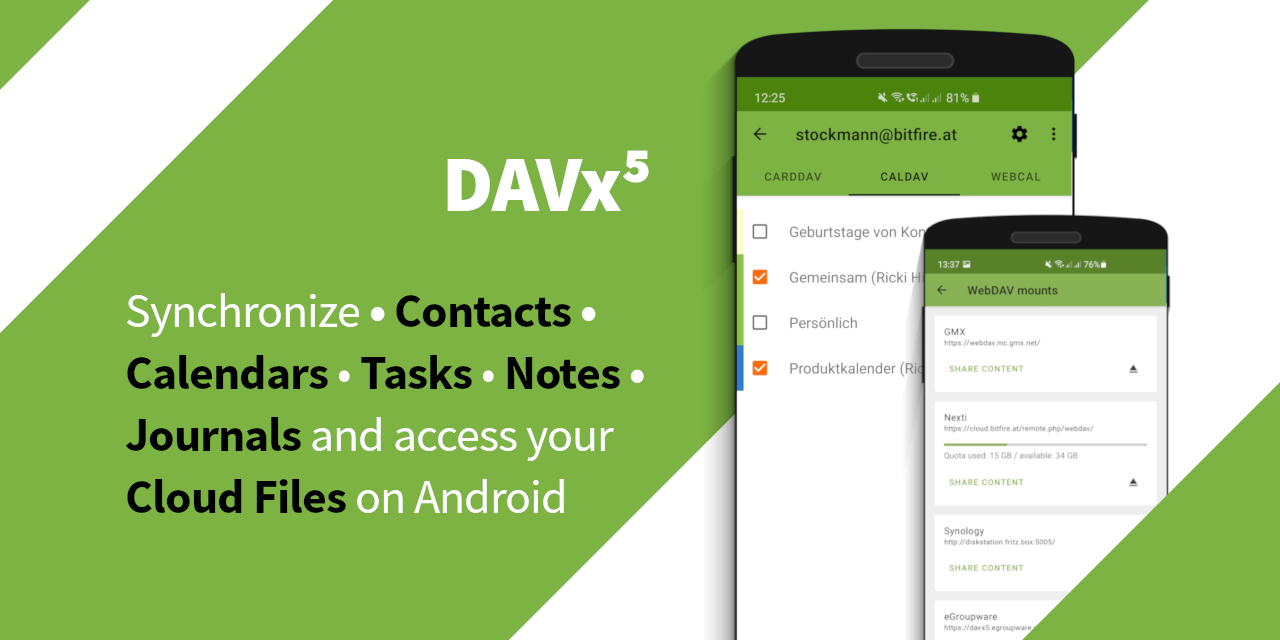 DAVx⁵ – CalDAV CardDAV WebDAV