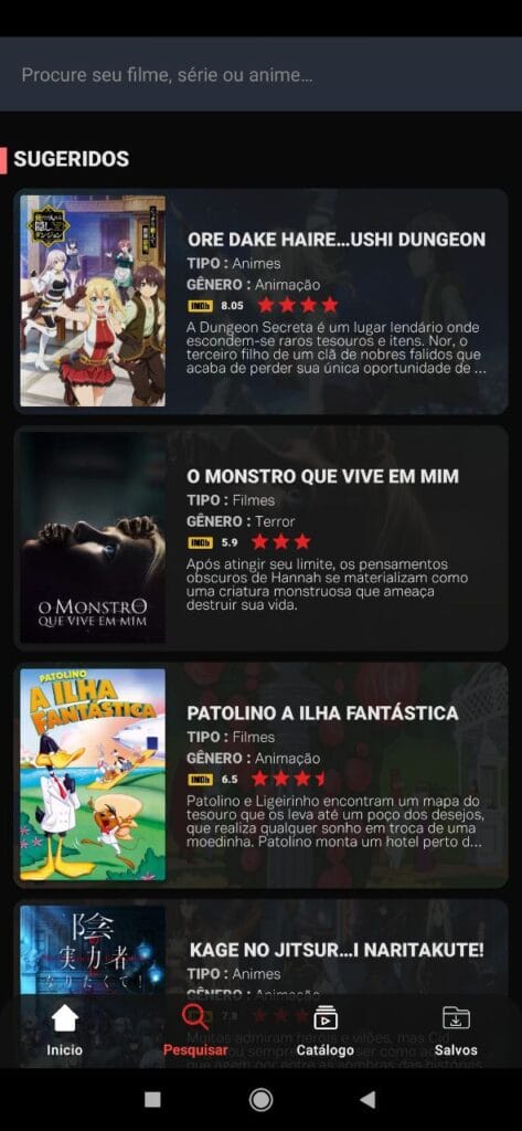 Android CineTela