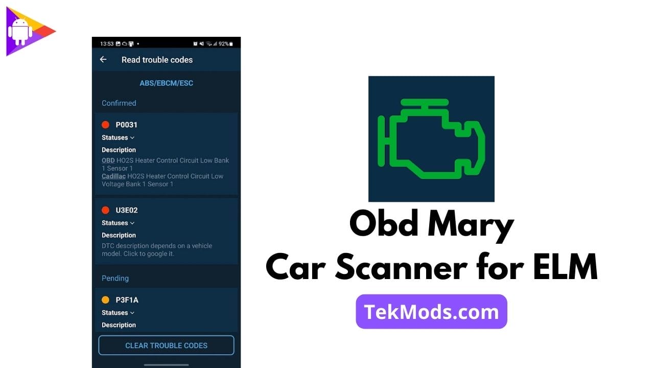 Obd Mary – Car Scanner for ELM