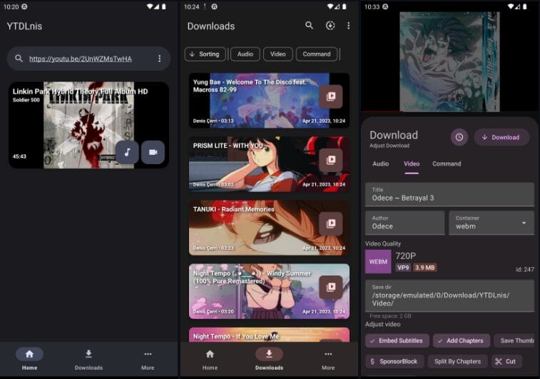 ytdlnis android