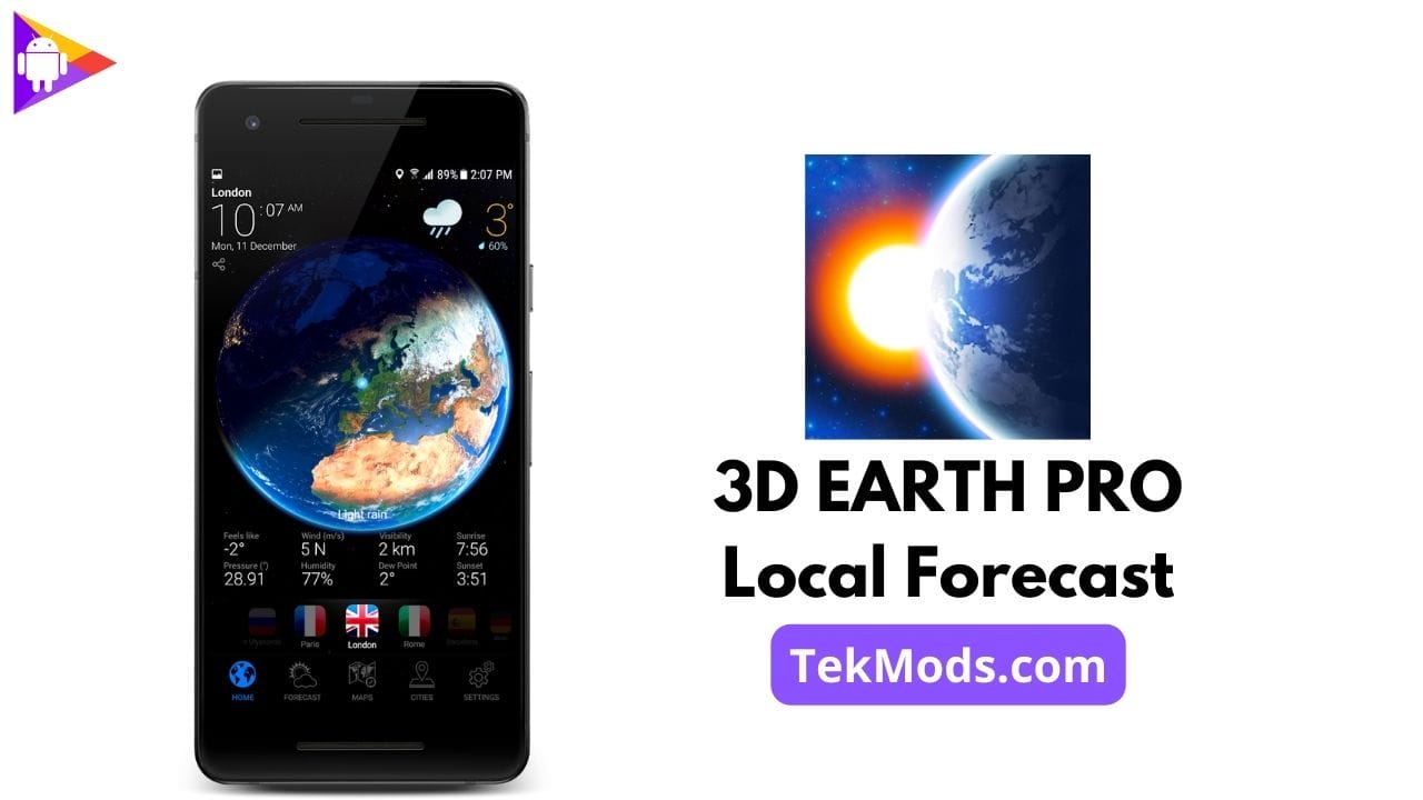 3D EARTH PRO - Local Forecast