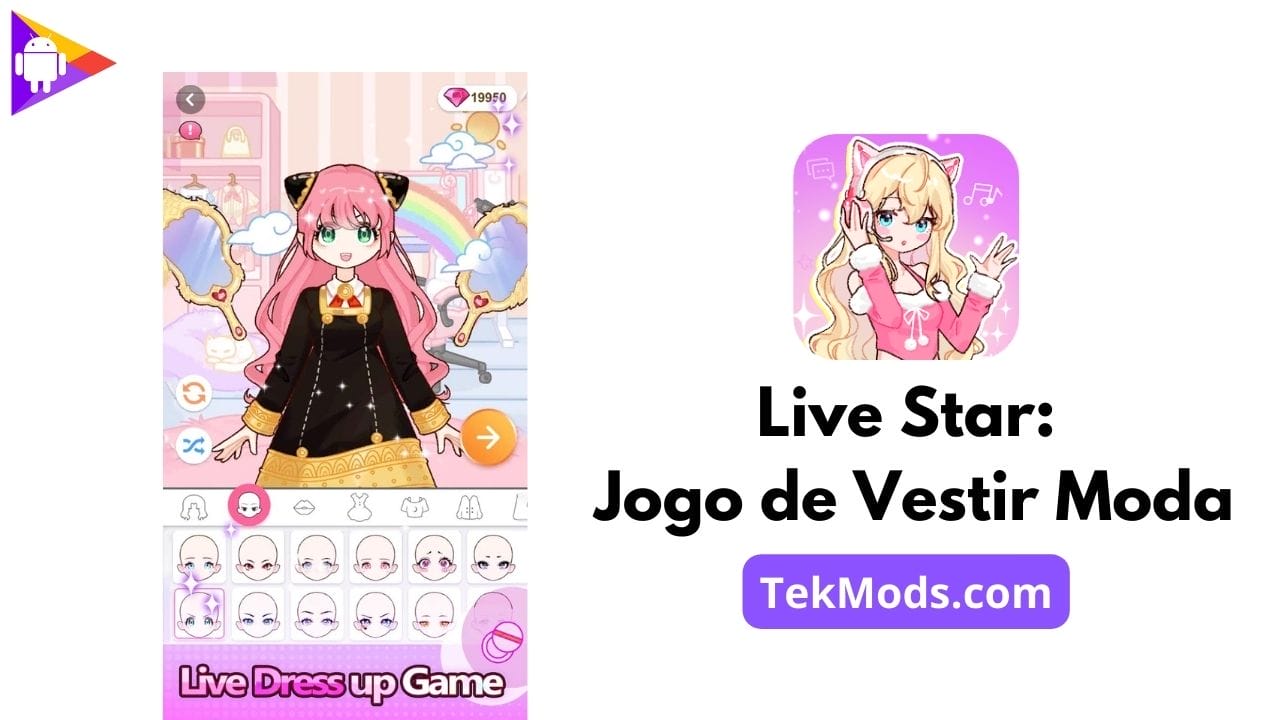 Live Star: Jogo de Vestir Moda