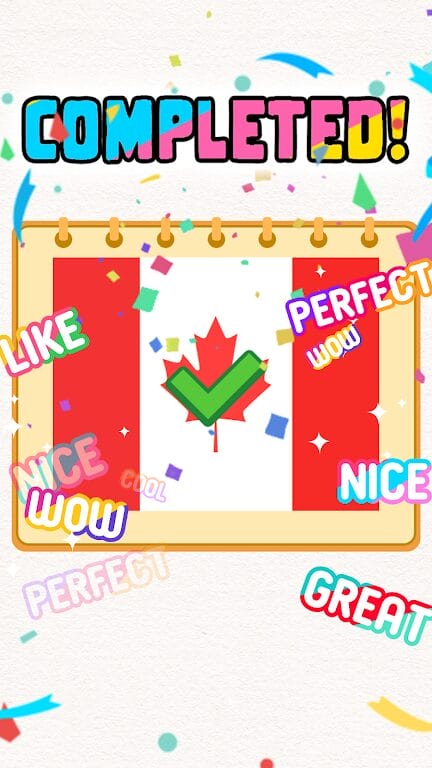 Android Flag Painting Puzzle