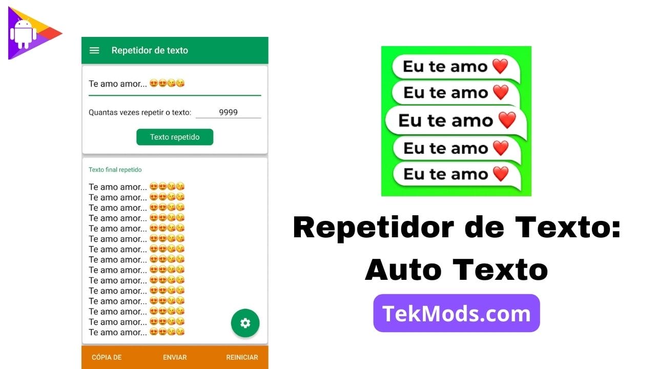 Repetidor De Texto: Auto Texto