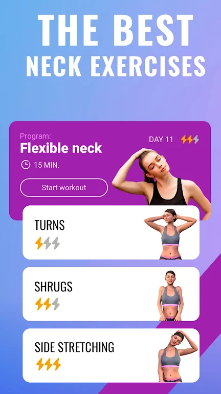 Neck exercises - Pain relief App