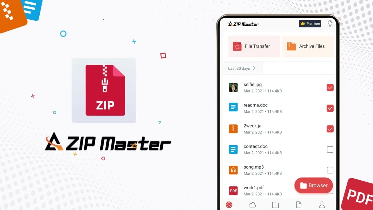 AZIP Master: ZIP / RAR, Unzip