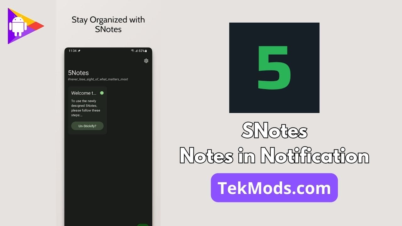 SNotes – Notes in Notification