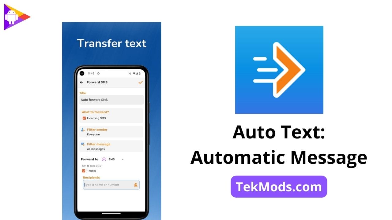 Auto Text: Automatic Message