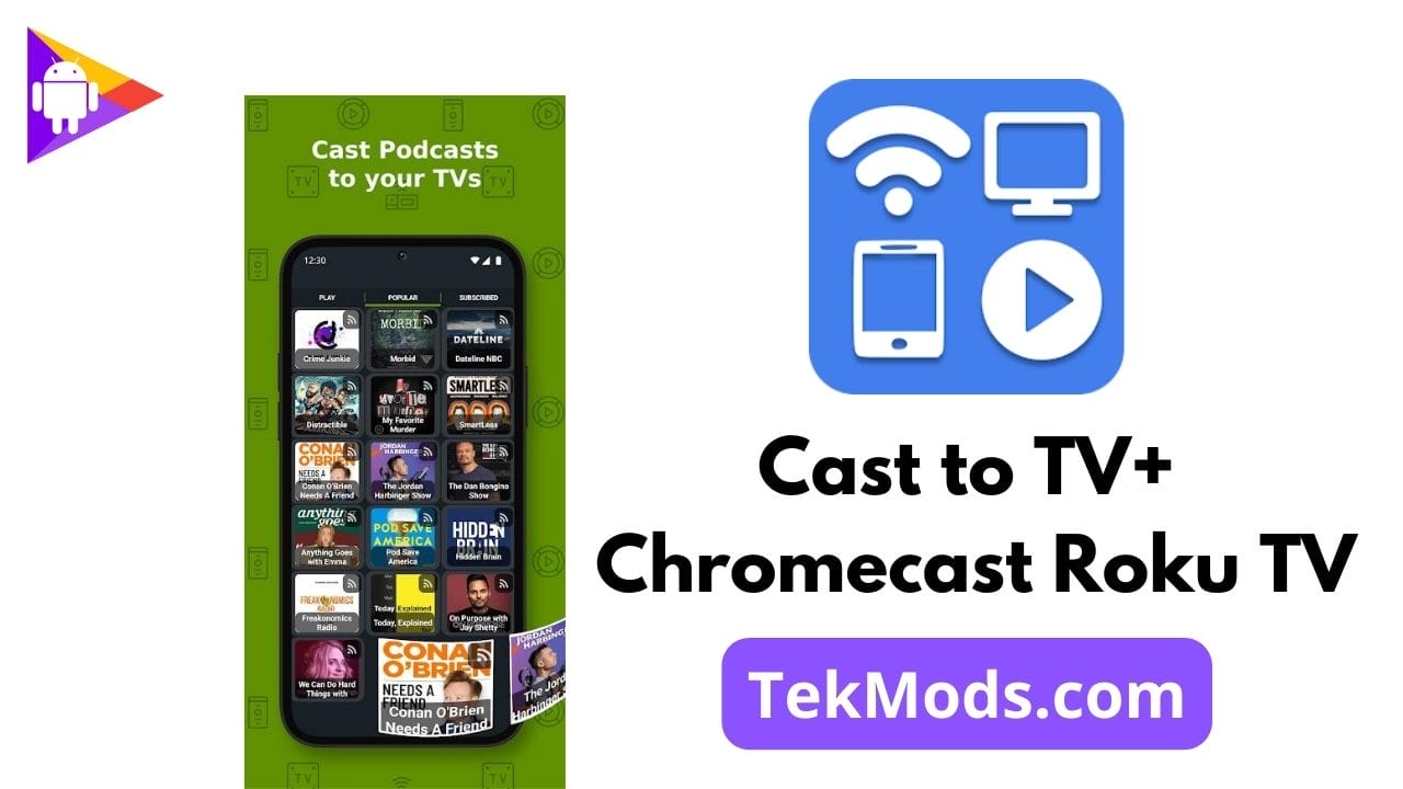 Cast to TV+ Chromecast Roku TV