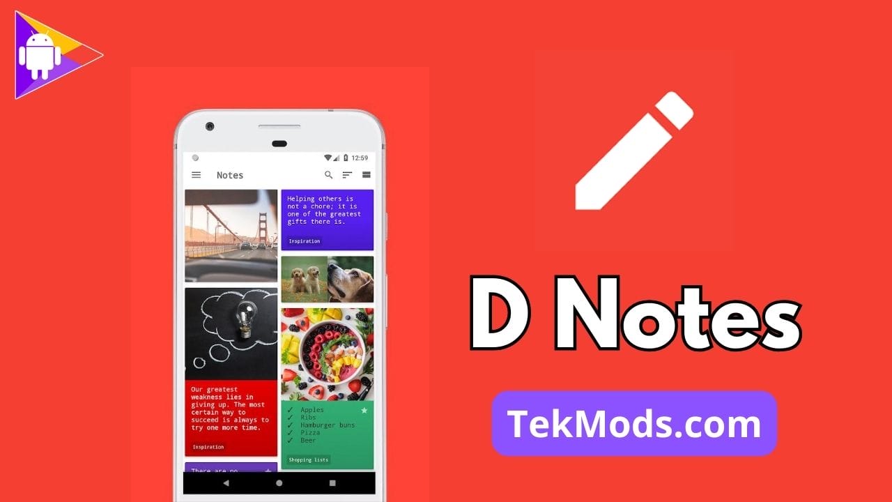 D Notes – Notas e Listas