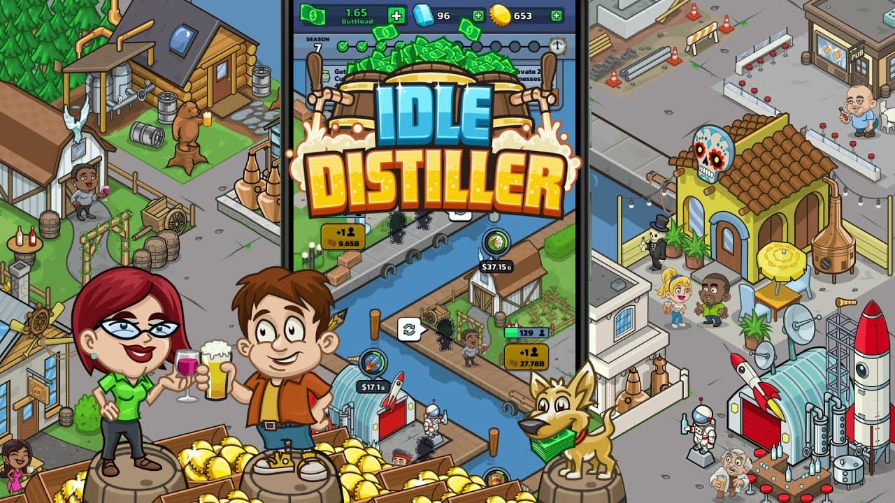 Idle Distiller Tycoon Game