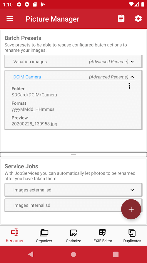 Rename & Organize with EXIF Apk