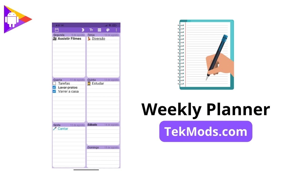 Planejamento Semanal – Agenda