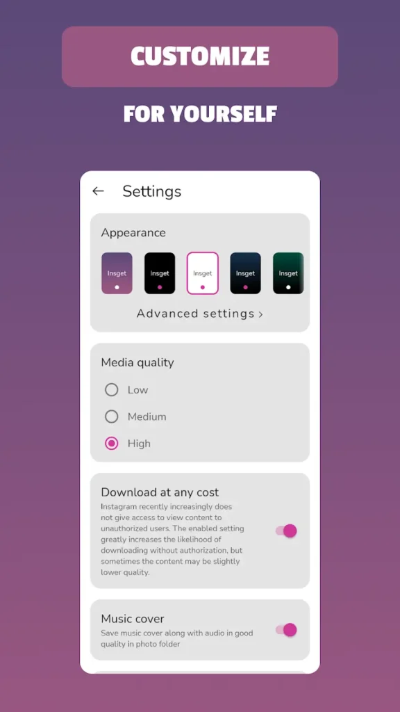 Insget Android