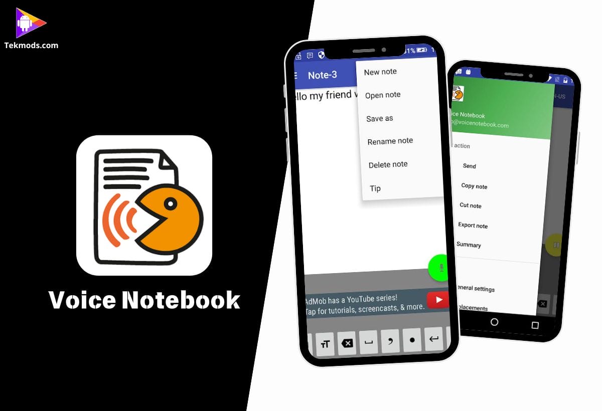 Voice Notebook Fala para Texto