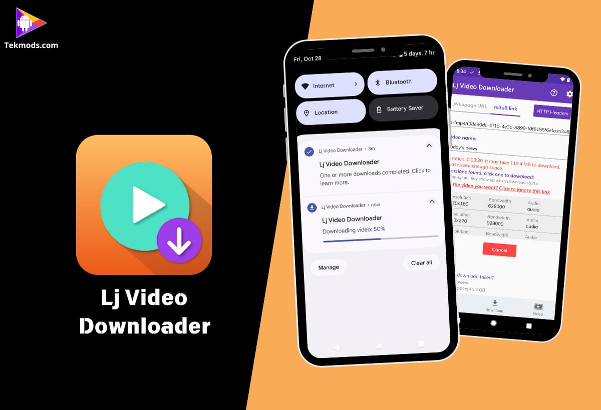 Lj Video Downloader (m3u8,mp4)