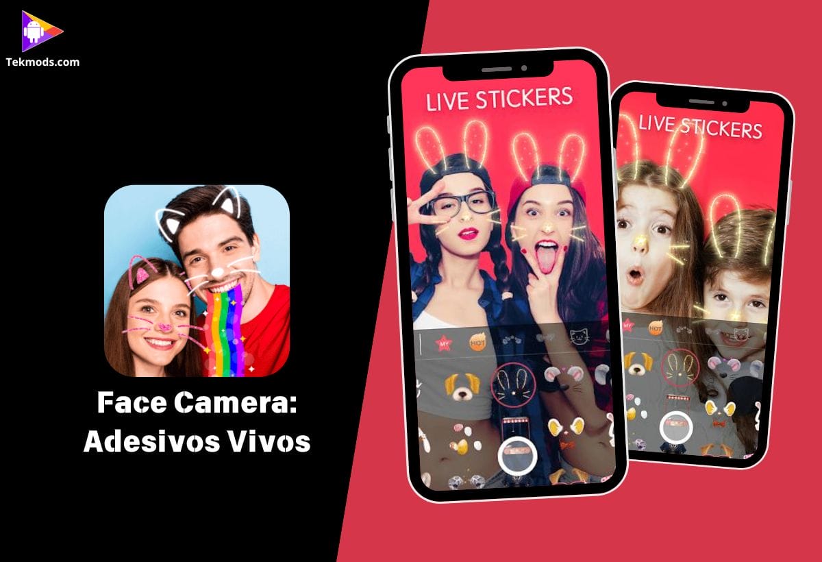 Face Camera: Adesivos Vivos