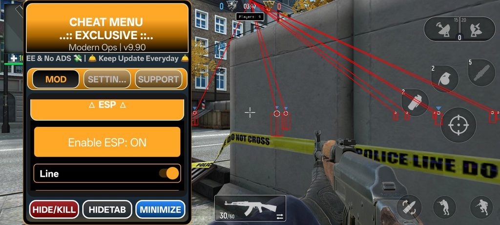 Modern Ops Mod Menu