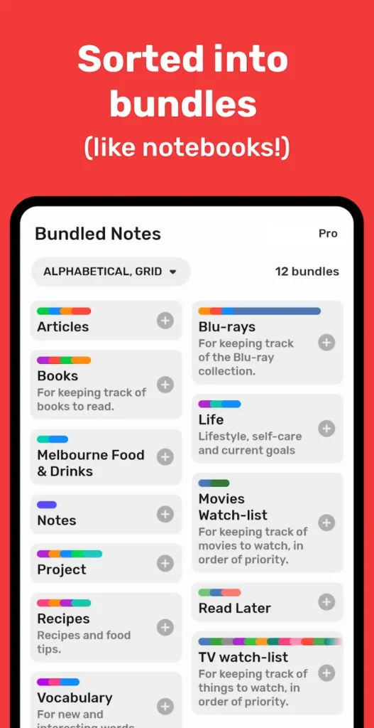 Bundled Notes App