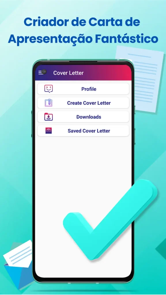 Carta de Apresentação para CV Mod Apk