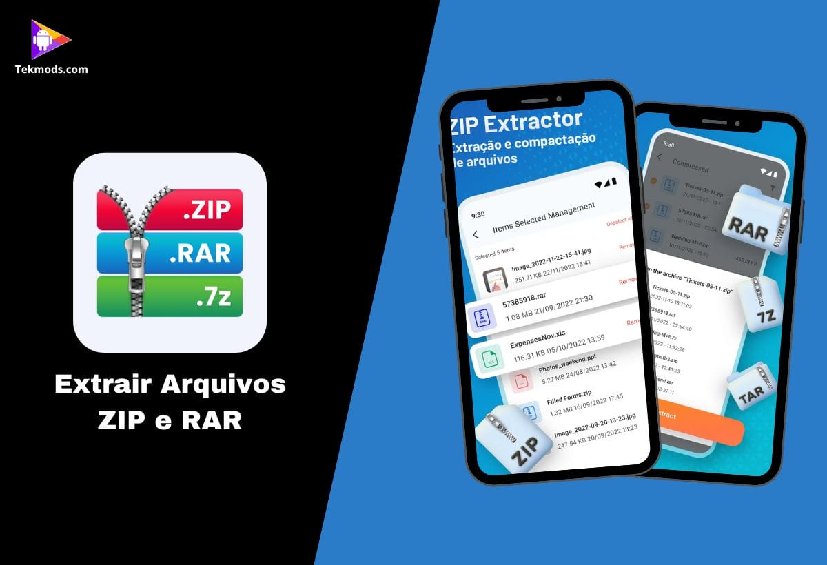Extrair Arquivos - ZIP E RAR