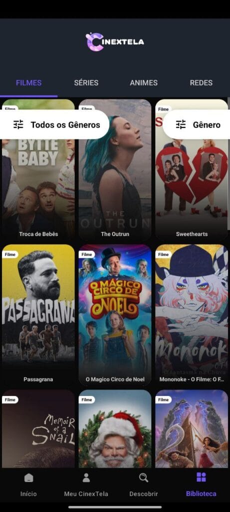 CinexTela Filmes e Séries Apk Mod