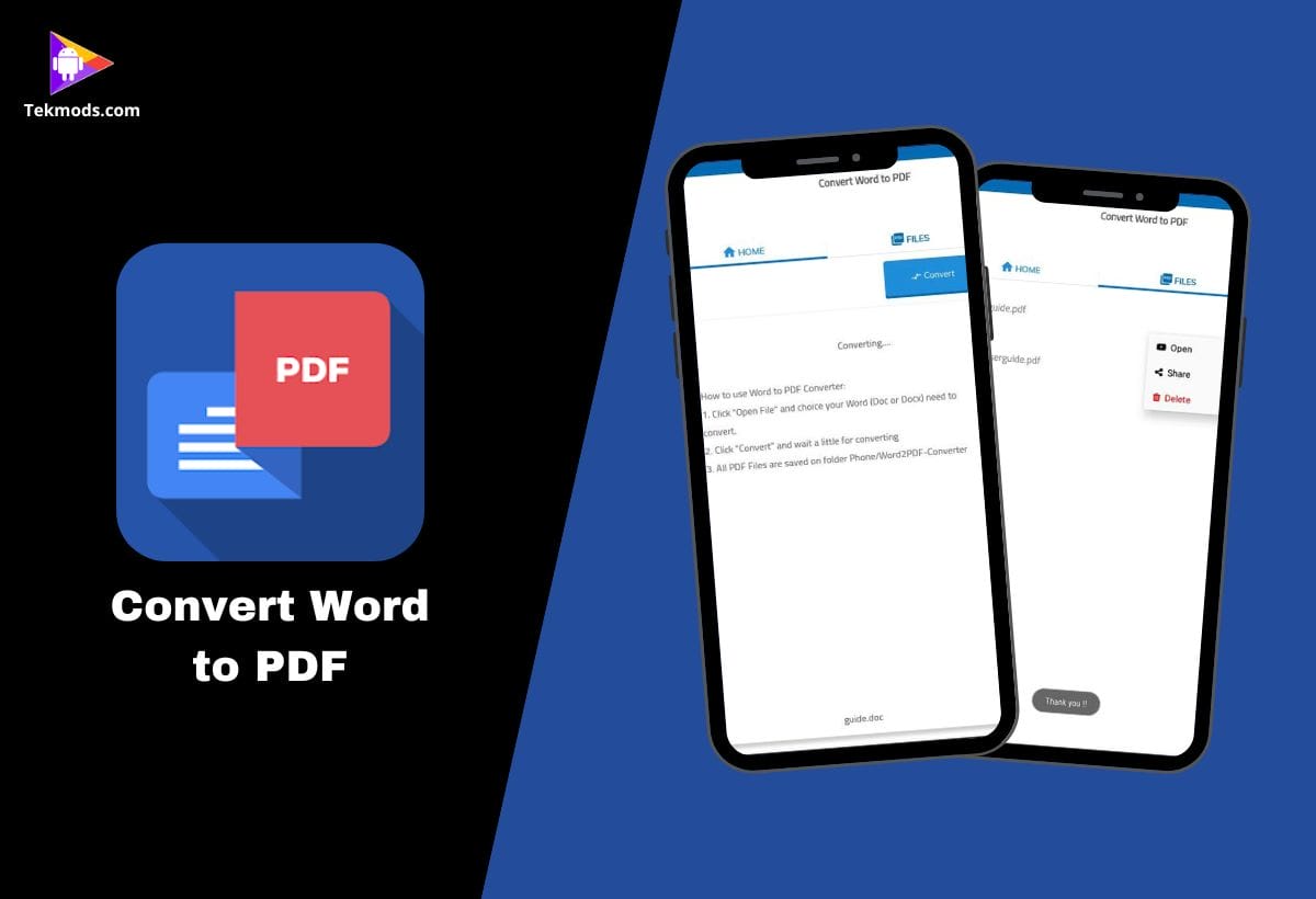 Convert Word to PDF