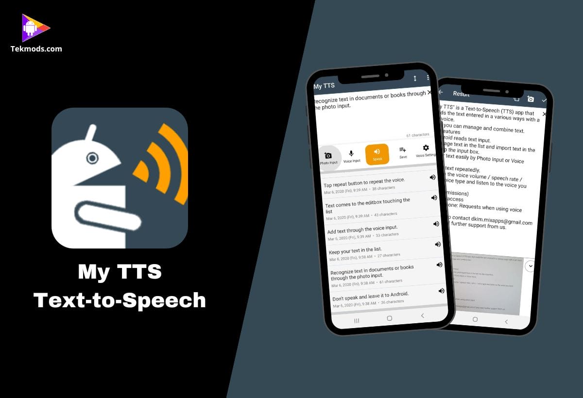 My TTS: Text-to-Speech