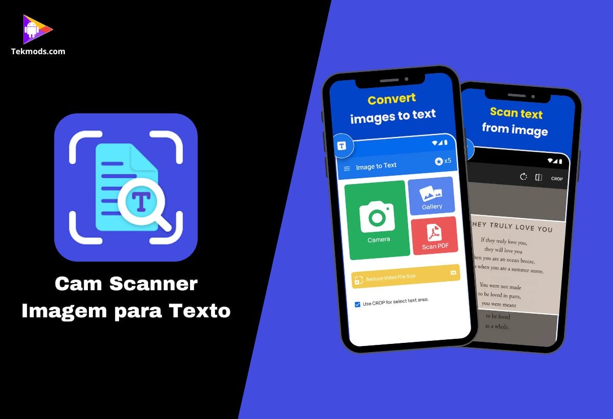 Cam Scanner Imagem para Texto
