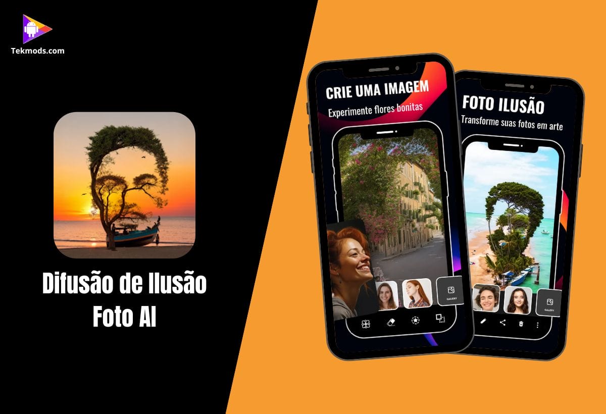 Difusão de Ilusão Foto AI