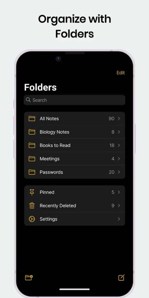 Notas Bloco de Notas iOS Download Apk