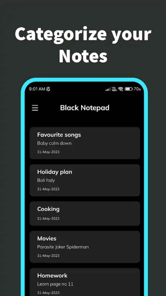 Download Black Notepad Mod