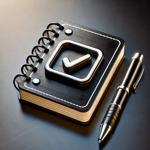 Black Notepad Notes With Lock.png